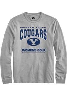 Rally BYU Cougars Grey Womens Golf Long Sleeve T Shirt