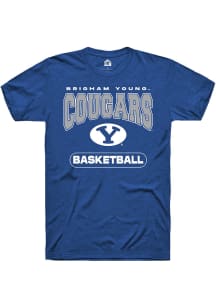 Rally BYU Cougars Blue Basketball Short Sleeve T Shirt