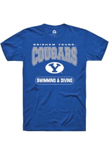 Rally BYU Cougars Blue Swimming and Diving Short Sleeve T Shirt