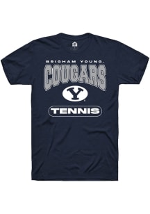 Rally BYU Cougars Navy Blue Tennis Short Sleeve T Shirt