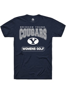 Rally BYU Cougars Navy Blue Womens Golf Short Sleeve T Shirt