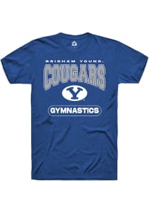 Rally BYU Cougars Blue Gymnastics Short Sleeve T Shirt
