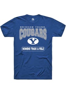 Rally BYU Cougars Blue Womens Track and Field Short Sleeve T Shirt