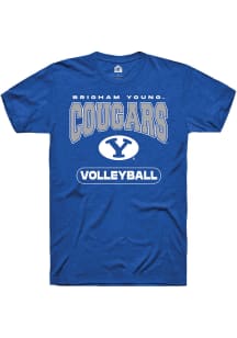 Rally BYU Cougars Blue Volleyball Short Sleeve T Shirt