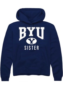 Rally BYU Cougars Mens Navy Blue Sister Long Sleeve Hoodie