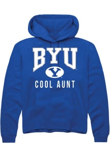 Rally BYU Cougars Mens Blue Cool Aunt Long Sleeve Hoodie