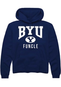 Rally BYU Cougars Mens Navy Blue Funcle Long Sleeve Hoodie