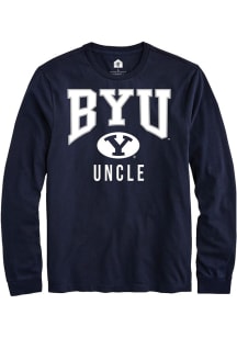 Rally BYU Cougars Navy Blue Uncle Long Sleeve T Shirt