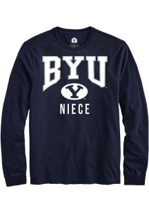 Rally BYU Cougars Navy Blue Niece Long Sleeve T Shirt