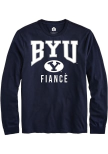 Rally BYU Cougars Navy Blue Fiancé Long Sleeve T Shirt
