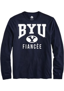 Rally BYU Cougars Navy Blue Fiancée Long Sleeve T Shirt