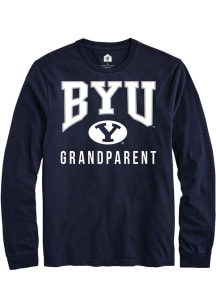 Rally BYU Cougars Navy Blue Grandparent Long Sleeve T Shirt