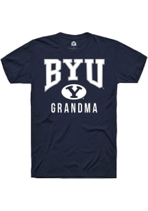 Rally BYU Cougars Navy Blue Grandma Short Sleeve T Shirt