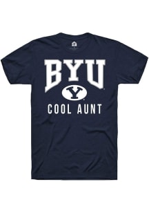 Rally BYU Cougars Navy Blue Cool Aunt Short Sleeve T Shirt