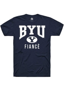 Rally BYU Cougars Navy Blue Fiancé Short Sleeve T Shirt