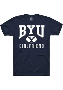Rally BYU Cougars Navy Blue Girlfriend Short Sleeve T Shirt