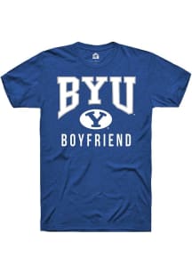 Rally BYU Cougars Blue Boyfriend Short Sleeve T Shirt