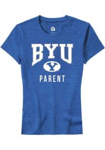 Rally BYU Cougars Womens Blue Parent Short Sleeve T-Shirt