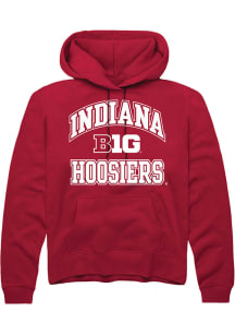 Rally Indiana Hoosiers Mens Red No 1 Long Sleeve Hoodie