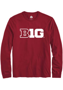 Rally Big Ten Cardinal Primary Logo Design Long Sleeve T Shirt