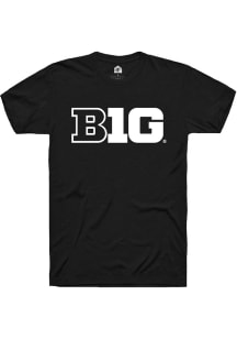 Rally Big Ten Black Primary Logo Short Sleeve T Shirt