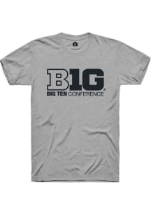 Rally Big Ten Grey Conference Short Sleeve T Shirt