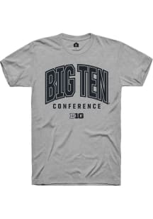 Rally Big Ten Grey Arch Logo Short Sleeve T Shirt