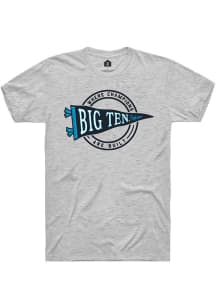 Rally Big Ten White Pennant Short Sleeve T Shirt