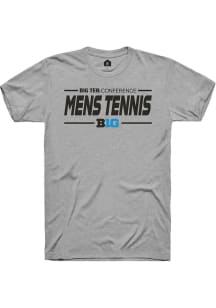 Rally Big Ten Grey Mens Tennis Short Sleeve T Shirt