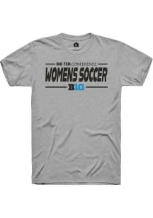 Rally Big Ten Grey Womens Soccer Short Sleeve T Shirt