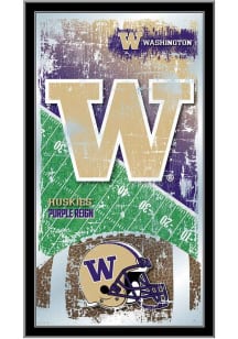 Washington Huskies Football Hanging Back Bar Mirror