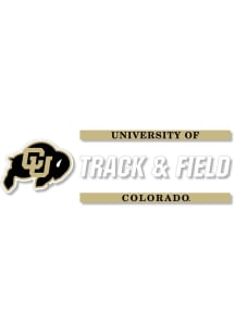 Colorado Buffaloes 6x2 Track Field Auto Decal - Black