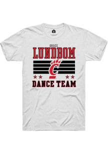 Grace Lundbom Cincinnati Bearcats White NIL Striped Short Sleeve Player T Shirt