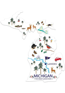 Michigan 5x5 Stickers