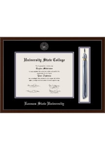 K-State Wildcats Tassel Delta Diploma Frame - Brown
