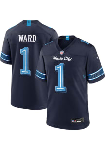 Cam Ward  Nike Tennessee Titans Navy Blue Rivalry Football Jersey