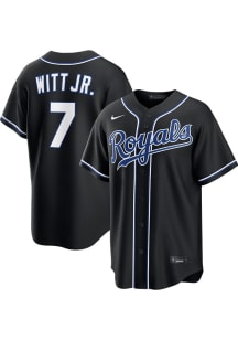 Bobby Witt Jr Kansas City Royals Mens Replica Carbon Fashion Jersey - Black