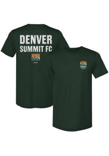 Denver Summit FC Green Wordmark Short Sleeve T Shirt