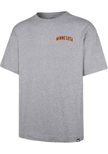 47 Minnesota Golden Gophers Grey History Lock Short Sleeve Fashion T Shirt