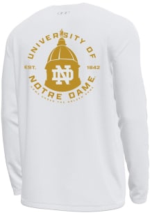 Under Armour Notre Dame Fighting Irish White Tech Stretch Long Sleeve T-Shirt