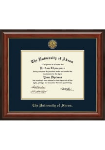 Akron Zips Lancaster Diploma Frame - Brown