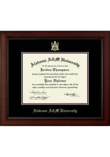 Alabama A&M Bulldogs Paxton Diploma Frame - Brown