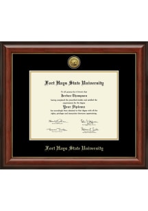 Fort Hays State Tigers Lancaster Diploma Frame - Brown