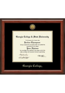 Georgia College Bobcats Lancaster Diploma Frame - Brown