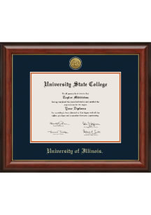 Illinois Fighting Illini Lancaster Diploma Frame - Brown