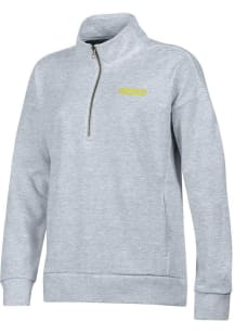 Under Armour Oregon Ducks Womens Grey Embroidered Qtr Zip