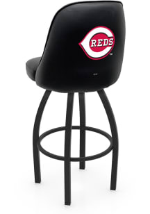Cincinnati Reds Padded Swivel Pub Stool - Black