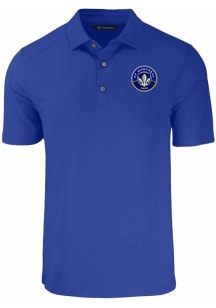 Cutter and Buck Montreal Impact Blue Forge Eco Stretch Big and Tall Polo