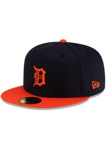 New Era Detroit Tigers Mens Navy Blue 2T AC Alt 59FIFTY Fitted Hat