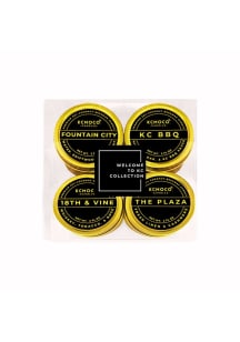 Kansas City KCMOCO Welcome to KC Mini Gift Set 4 Count Gold Candle